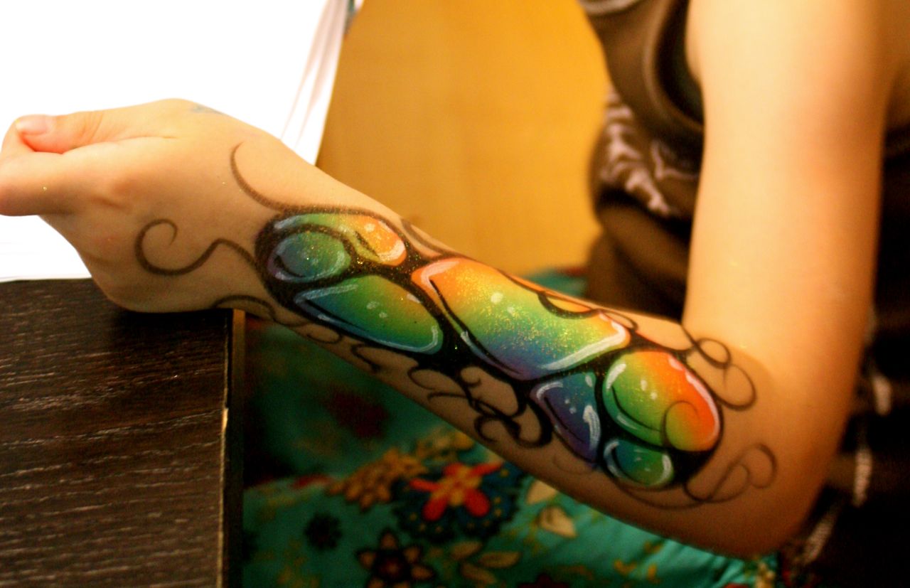 Awesome arm painting courtesy