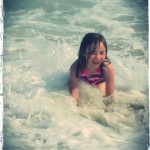 playing in waves