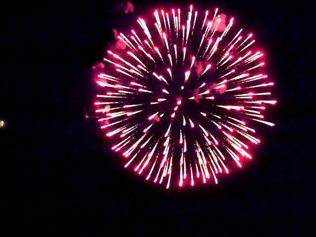 red firework