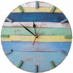 reclaimed wood clock