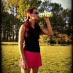 Reebok running skirt, tank