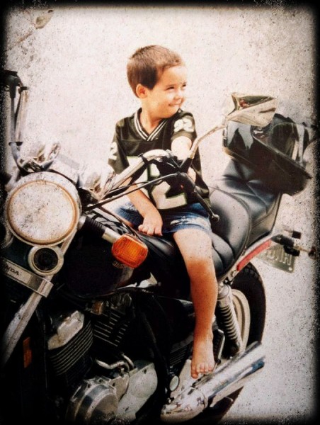 kid on motorcycle